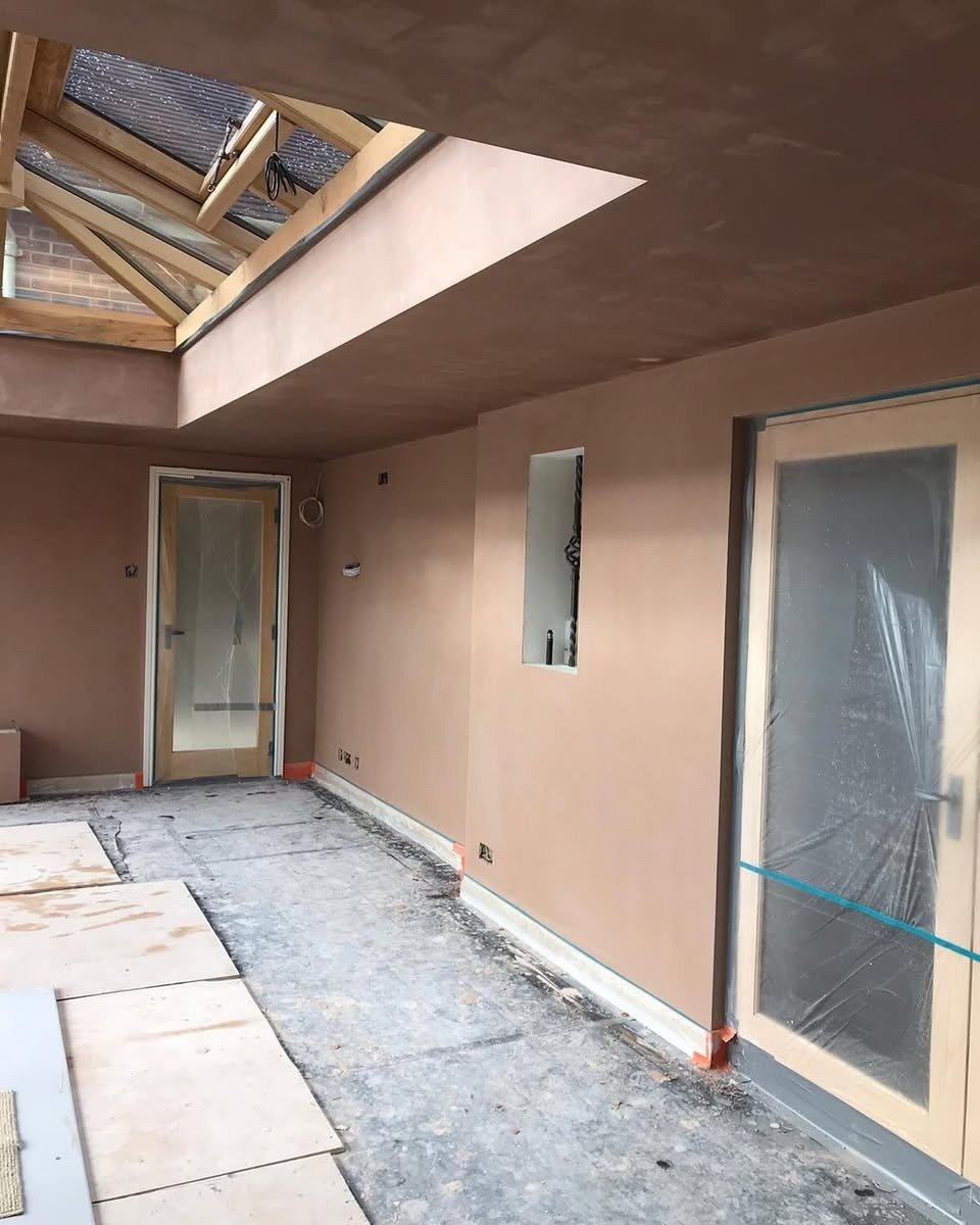 Ceiling and lantern progress — Extension & Roof Lantern Plastering