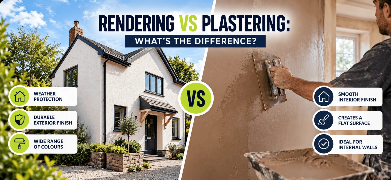 Rendering vs plastering: what's the difference? — article hero image